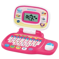 VTech Juegos Educativos*Pequeordenador Rosa, Ordenador Portatil Infantil Con Raton Direccional, Educativo