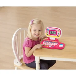 VTech Electrónicos*Pequeordenador Rosa, Ordenador Portatil Infantil Con Raton Direccional, Educativo