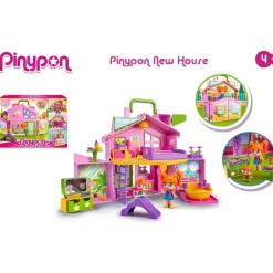 Pinypon Munecas Y Peluches* La Casa Rosa Maletin