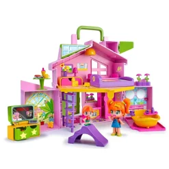 Pinypon Munecas Y Peluches* La Casa Rosa Maletin