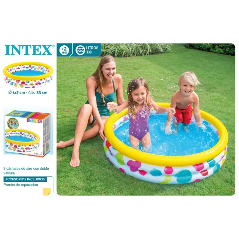 Colorbaby Juguetes Al Aire Libre*Piscina Hinchable 3 Aros