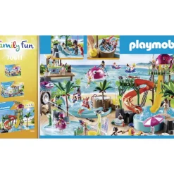 Playmobil Muñecos Articulados*Piscina Infantil Con Banera Hidromasaje Family Fun