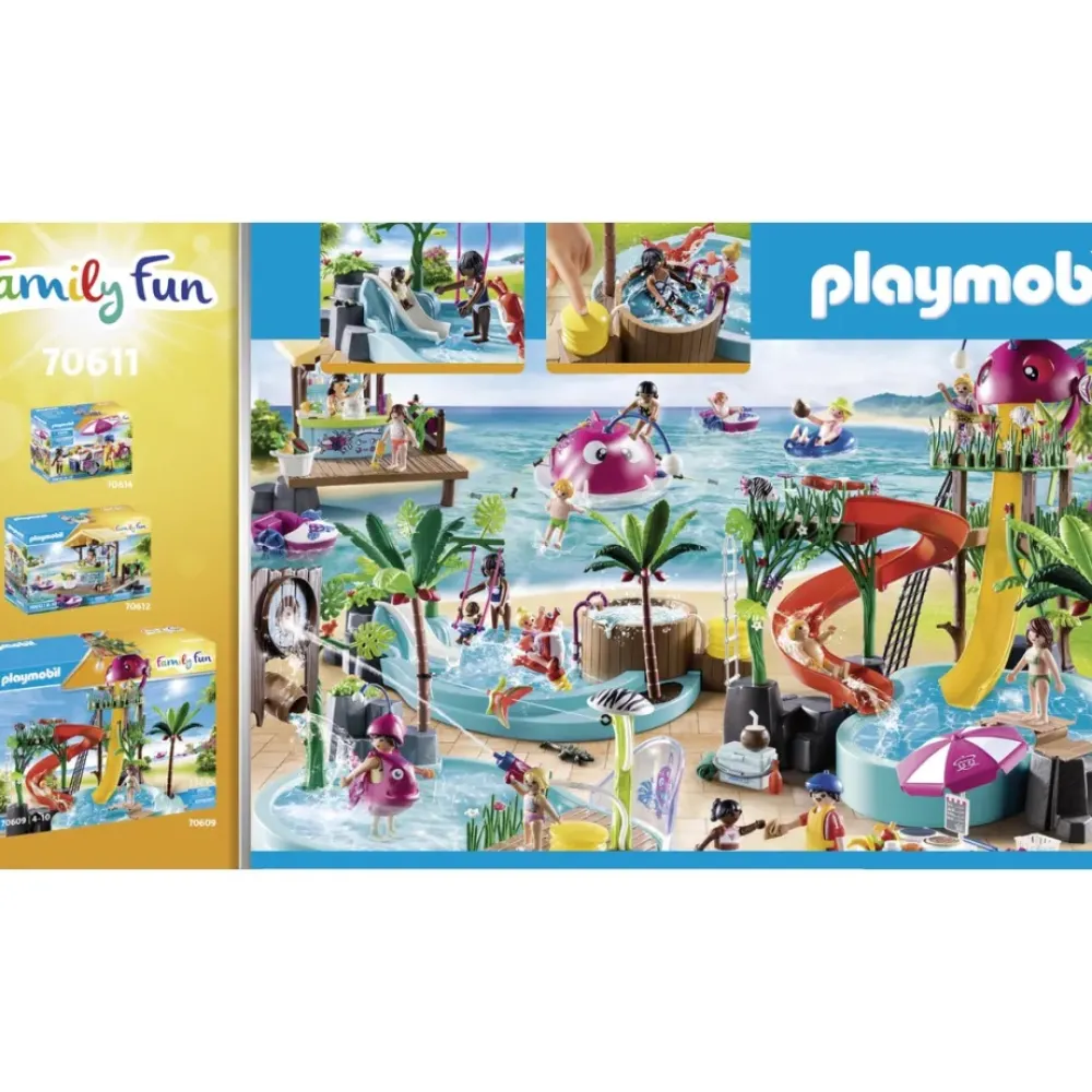 Playmobil Muñecos Articulados*Piscina Infantil Con Banera Hidromasaje Family Fun