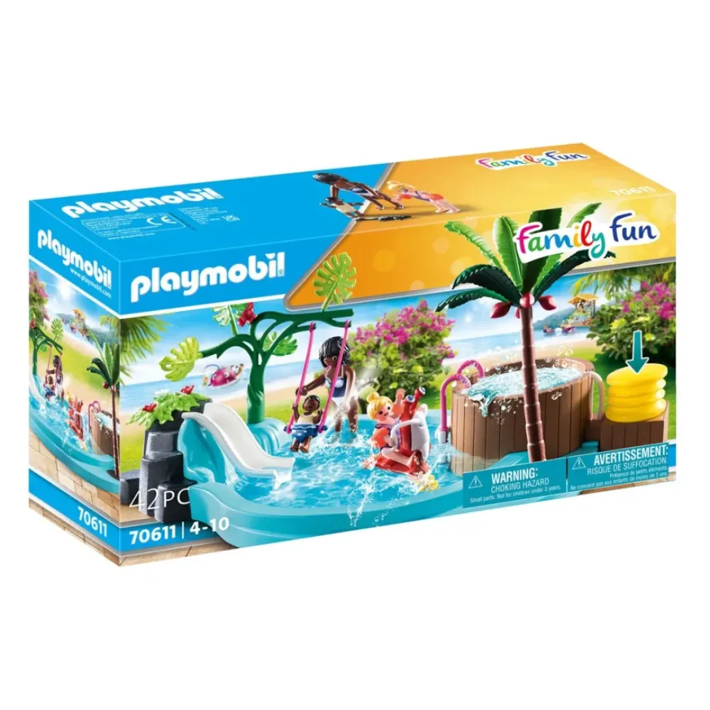 Playmobil Muñecos Articulados*Piscina Infantil Con Banera Hidromasaje Family Fun