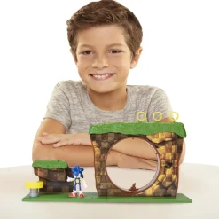 Sonic Muñecos Articulados*Playset Green Hill Zone Con Figura