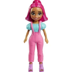 Polly Pocket Munecas Y Peluches* Carrito Con Bicicleta Dulces Sorpresas Muneca Con Ropa Y +25 Accesorios