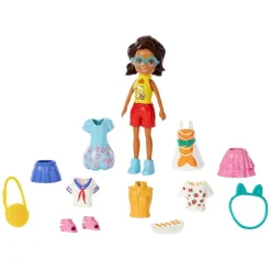 Polly Pocket Munecas Y Peluches* Pack De Vacaciones Surtido Muneca Con Ropa De Viaje Y Accesorios