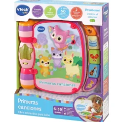 VTech Preescolar*Primeras Canciones Libro Interactivo Para Bebes Rosa Baby