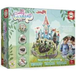 Educa Borrás Puzzles Y Construcciones*Puzle 3D Dream Gardens Castillo