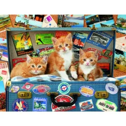 Educa Borrás Puzzles Y Construcciones*Puzzle 200 Piezas Gatitos Viajeros