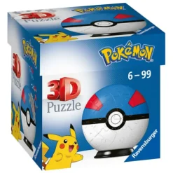 Ravensburger Puzzles Y Construcciones*Puzzle 3D Pokemon Great Ball 54 Piezas