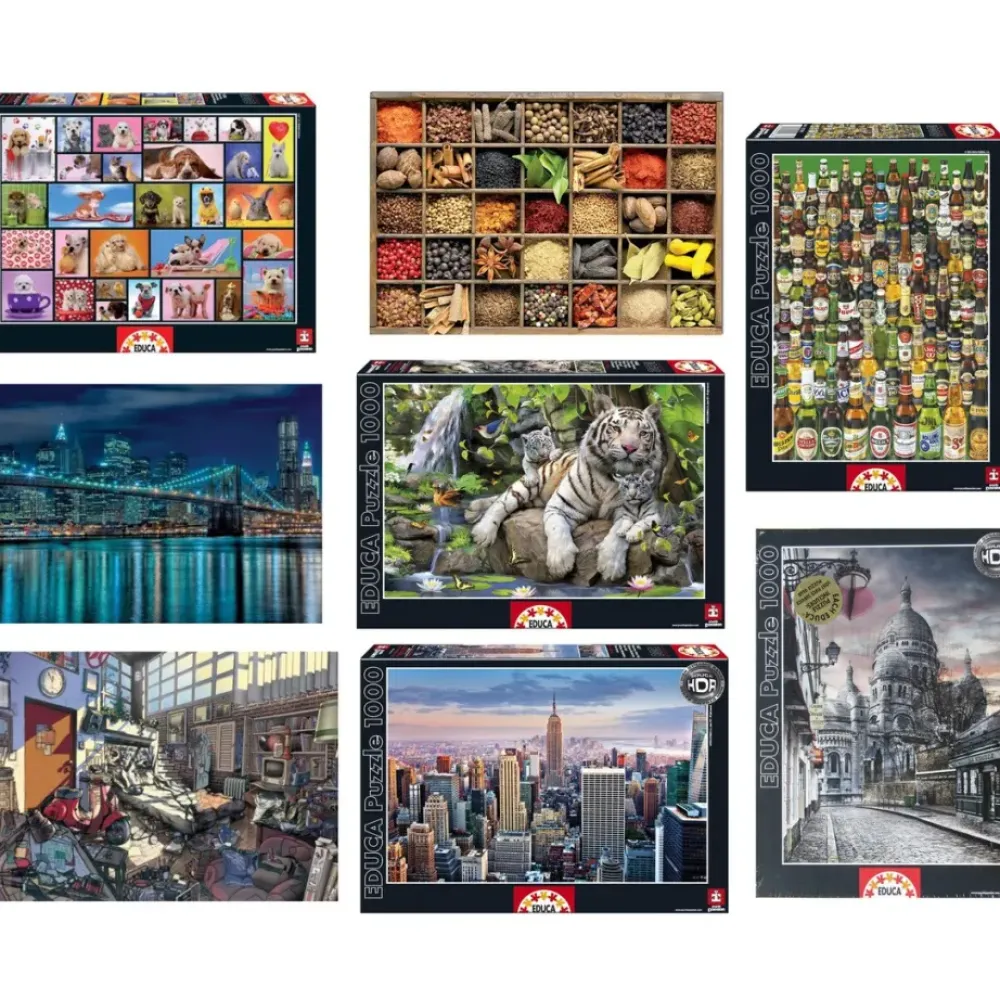 Educa Borrás Puzzles Y Construcciones*Puzzles Surtidos 1000 Piezas