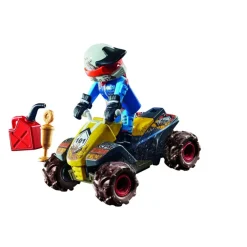 Playmobil Muñecos Articulados*Quad De Offroad Con Motor De Friccion City Action