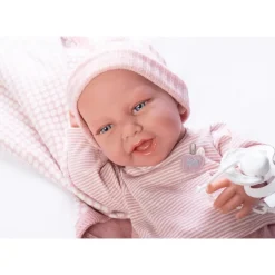 Muñecas Antonio Juan Munecas Y Peluches*Recien Nacida Carla Con Manoplas Y Biberon