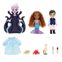 Disney Munecas Y Peluches*Set 3 Munecas 15 Cm La Sirenita