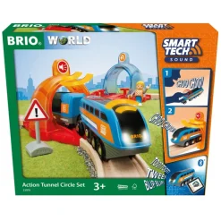 BRIO Preescolar*Set Circuito Circular Con Tuneles De Accion Smart Tech Sound