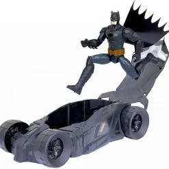 Spin Master Muñecos Articulados*Set De Batman Y Batimovil, Figura De Accion De Batman De 30 Cm Superheroe Dc Comics