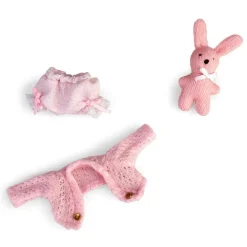 Barriguitas Munecas Y Peluches*Set De Bebe Con Ropita Rosa Famosa