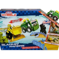 Little Tikes Coches, Circuitos Y Radiocontrol*Set De Carreras De Coches Derby Del Desguace