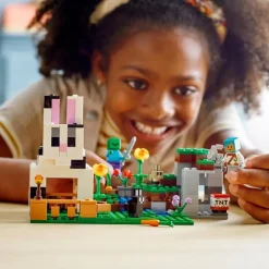 LEGO Puzzles Y Construcciones*Set De Construccion El Rancho-Conejo Con Mini Figuras De Domador Y Zombi Minecraft