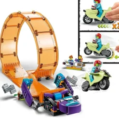 LEGO Puzzles Y Construcciones*Set De Construccion Rizo Acrobatico: Chimpance Devastador Con Moto De Juguete City Stuntz