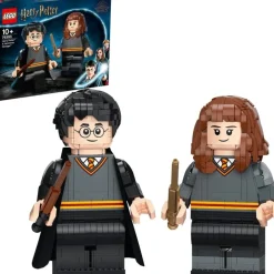 LEGO Puzzles Y Construcciones*Set De Juguete 2 Figuras Gigantes Para Construir Harry Potter Y Hermione Granger Wizarding World Harry Potter