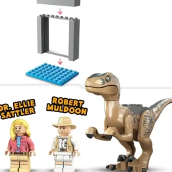 LEGO Puzzles Y Construcciones*Set De Juguete Huida Del Velocirraptor Coleccion 30 Aniversario Jurassic Park Jurassic World