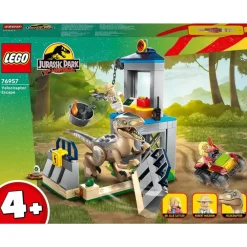 LEGO Puzzles Y Construcciones*Set De Juguete Huida Del Velocirraptor Coleccion 30 Aniversario Jurassic Park Jurassic World