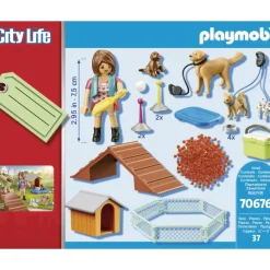 Playmobil Muñecos Articulados*Set De Regalo Entrenadora De Perros City Life