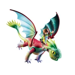 Playmobil Muñecos Articulados*Set Dragons Nine Realms: Feathers & Alex Dreamworks Dragons