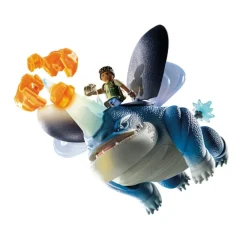 Playmobil Muñecos Articulados*Set Dragons Nine Realms: Plowhorn & D'Angelo Dreamworks Dragons