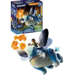 Playmobil Muñecos Articulados*Set Dragons Nine Realms: Plowhorn & D'Angelo Dreamworks Dragons