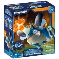 Playmobil Muñecos Articulados*Set Dragons Nine Realms: Plowhorn & D'Angelo Dreamworks Dragons