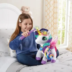 VTech Munecas Y Peluches*Skyla Maquillaje Magico, Unicornio De Peluche Mascota Interactiva