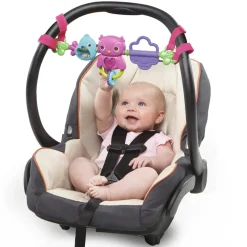 Bright Starts Preescolar*Soporte De Juguetes Portatil Busy Birdies Carrier Toy Bar Take-Along Toy Bright Stars