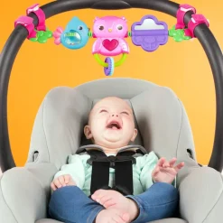 Bright Starts Preescolar*Soporte De Juguetes Portatil Busy Birdies Carrier Toy Bar Take-Along Toy Bright Stars