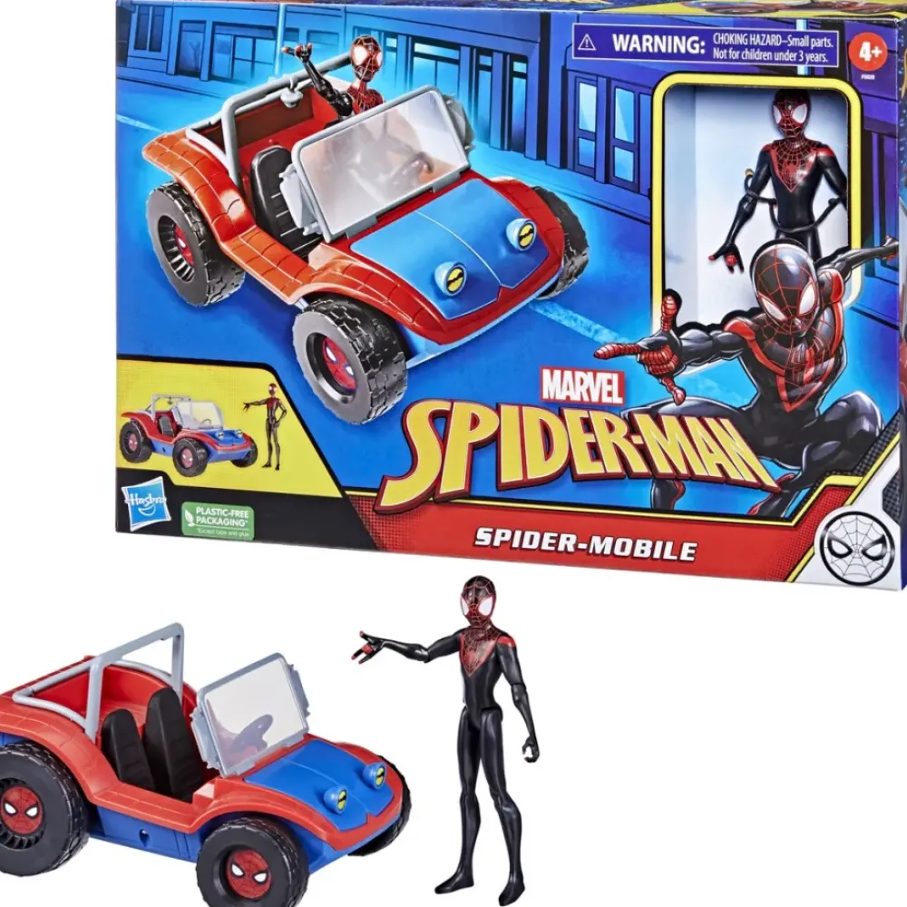 Hasbro Muñecos Articulados*Spider-Verse Figura Con Vehiculo Marvel