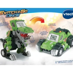 VTech Muñecos Articulados*Switch&Go Dinos, Barro El T-Rex 4X4, Dinosaurios Que Se Transforman En Vehiculos