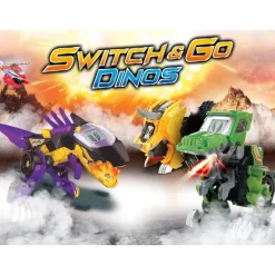 VTech Muñecos Articulados*Switch&Go Dinos, Rayo El Espinosaurio Bolido De Carreras, Dinosaurios Que Se Transforman En Vehiculos