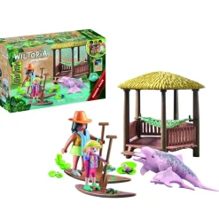 Playmobil Muñecos Articulados*Tour De Remo Con Los Delfines De Rio Animales Wiltopia