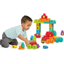 Mega Bloks Preescolar*Tren Musical Abc Juguete De Bloques De Construccion Para Bebe