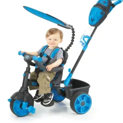 Little Tikes Bicicletas, Correpasillos, Triciclos*Triciclo Deluxe 4 En 1 Azul Neon