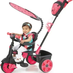Little Tikes Bicicletas, Correpasillos, Triciclos*Triciclo Deluxe 4 En 1 Rosa Neon