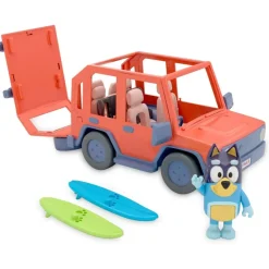 Bluey Preescolar*Vehiculo De Juguete Family Cruiser Con Figura De Bandit El Padre De