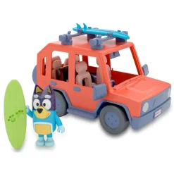 Bluey Preescolar*Vehiculo De Juguete Family Cruiser Con Figura De Bandit El Padre De