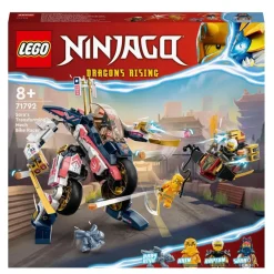 LEGO Puzzles Y Construcciones*Vehiculo De Juguete Moto De Carreras Transformable En Meca De Sora Dragons Rising Ninjago